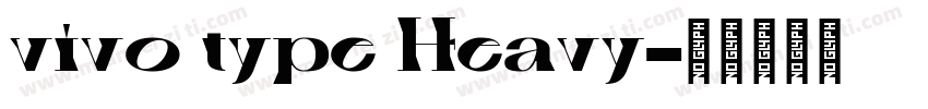 vivo type Heavy字体转换